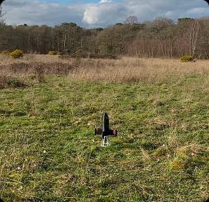 Ballista on launch stand