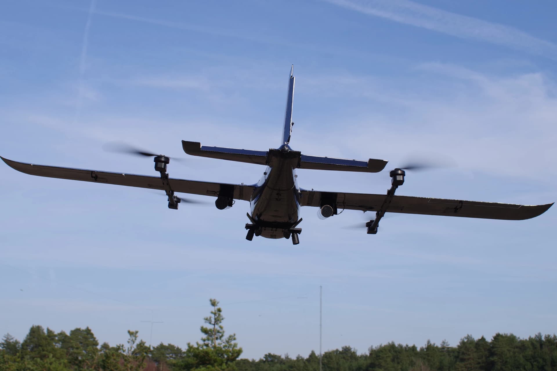 Herald VTOL in flight